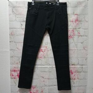 Chams Mens Denim Jeans Black sz 34 Stretch Fit